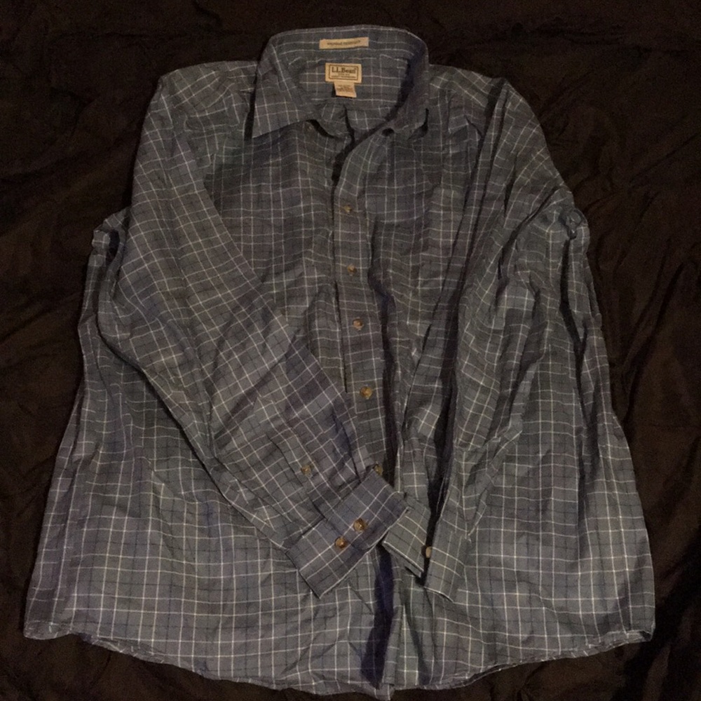 L.L. Bean 100% Cotton Button Down